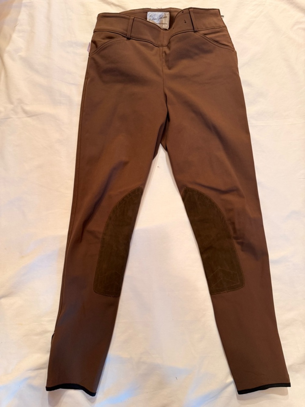 The Tailored Sportsman Brown Riding Breeches with Suede Knee Patch